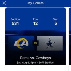 Rams Vs cowboys Preseason 