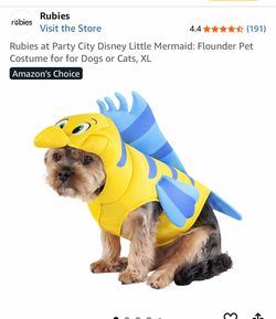 Rubies Disney Little Mermaid Flounder Pet Costume XL