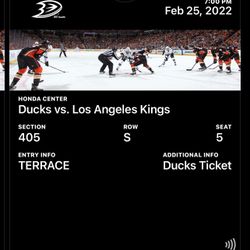 2 Tickets For LA Kings Vs Anaheim Ducks
