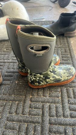 Bogs Waterproof Boots Youth 5 Camo