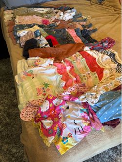 Massive 55+ Items - Girl Baby Clothes Lot - 18-24 Month Clothes Overalls, Shorts, Socks!