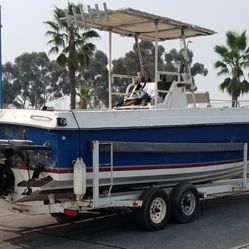 1990 Whitewater 32' center console
