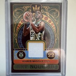 Khris Middleton 2022-23 Panini Court Kings Basketball Art Nouveau Patch #AN-KMM