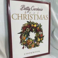Vintage 1999 Betty Crocker’s Best Christmas Cookbook. First Edition Hardcover with Dust Jacket in New/Unused condition. Rare. #christmas #vintage #coo