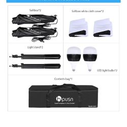 Softbox Photography Lighting Kit
