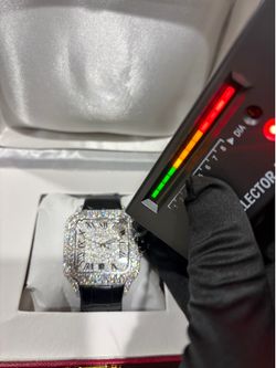 Moissanite Iced Watch – VVS Handset Stones
