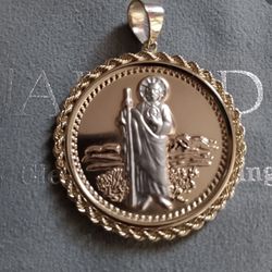 Saint Judas Gold Pendant 