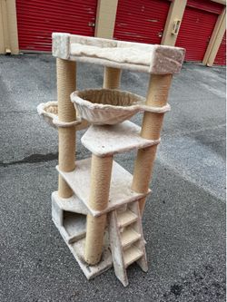 Cat tower cream color