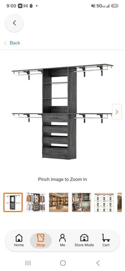 Closet organizer from homedepot.