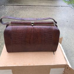 Vintage snakeskin clutch purse