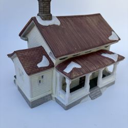 Dept 56 Snow Village Good Shepherd Chapel & Church School Retired 1992 Lighted
