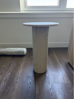 Solid Marble End Table