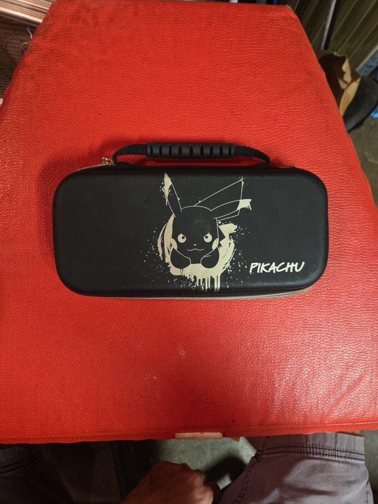 Pokemon Pikachu Switch Case Black/ Gold Lite 