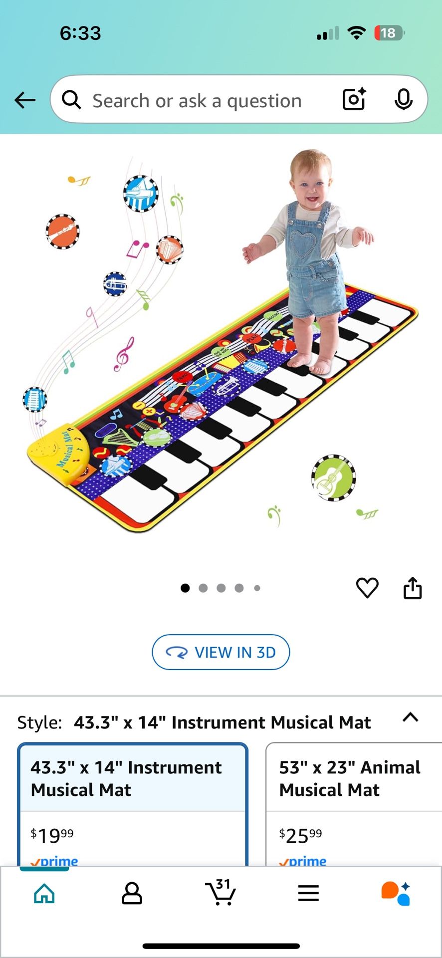 Musical Piano  Mat 