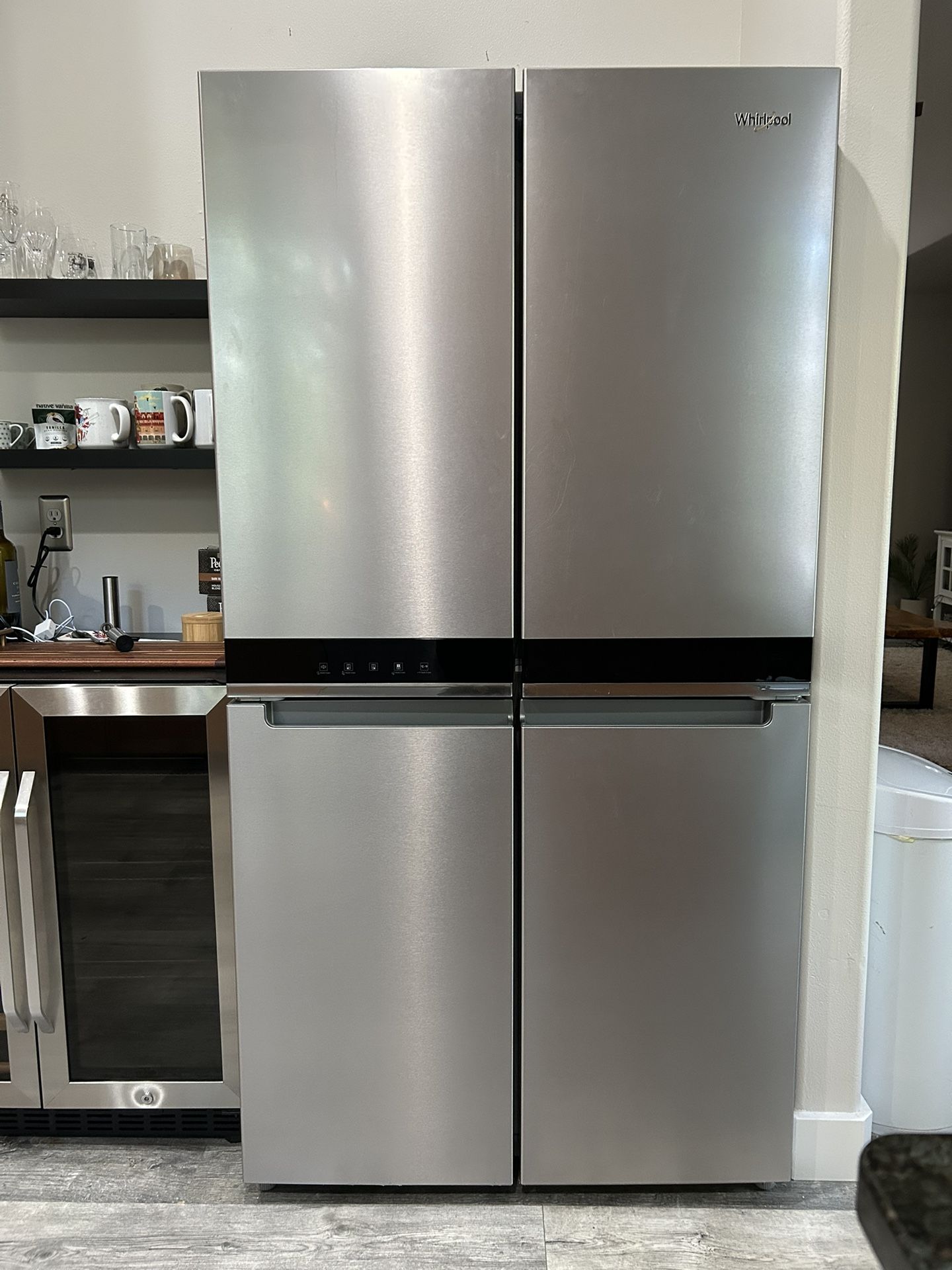 Whirlpool 4-Door Counter Depth Fridge – $300!