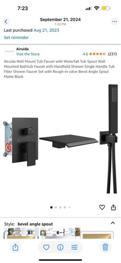 Wall mount bathtub faucet