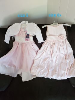 Girl dresses. Brand new they still have tags on. Size 5 and size 6x $13 each.