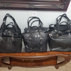 Authentic Coach Leather Purses. Original Large Leather Coach Purse Bag $70-$85