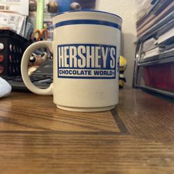 Vintage Hershey’s Chocolate World Mug Hershey, PA Embossed Factory Art Cup