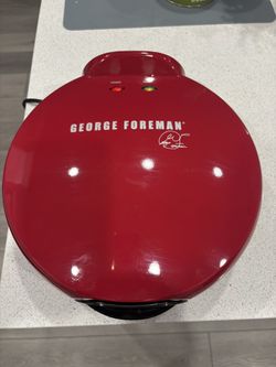 VTG George Foreman Electric Quesadilla Maker, Red, GFQ001 10 Inch