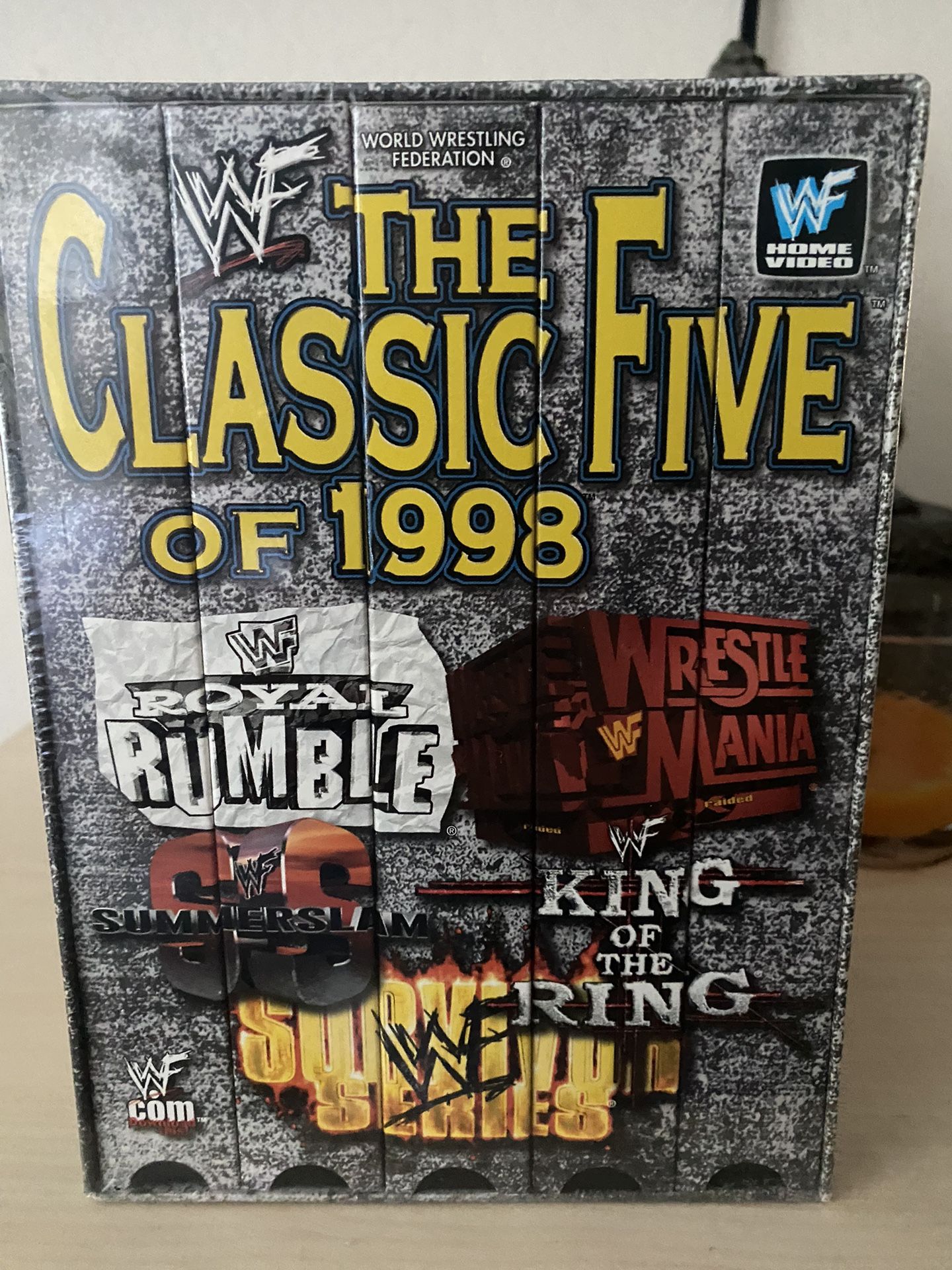 WWF vhs box set 1998 the classic five. Wwe home videos.