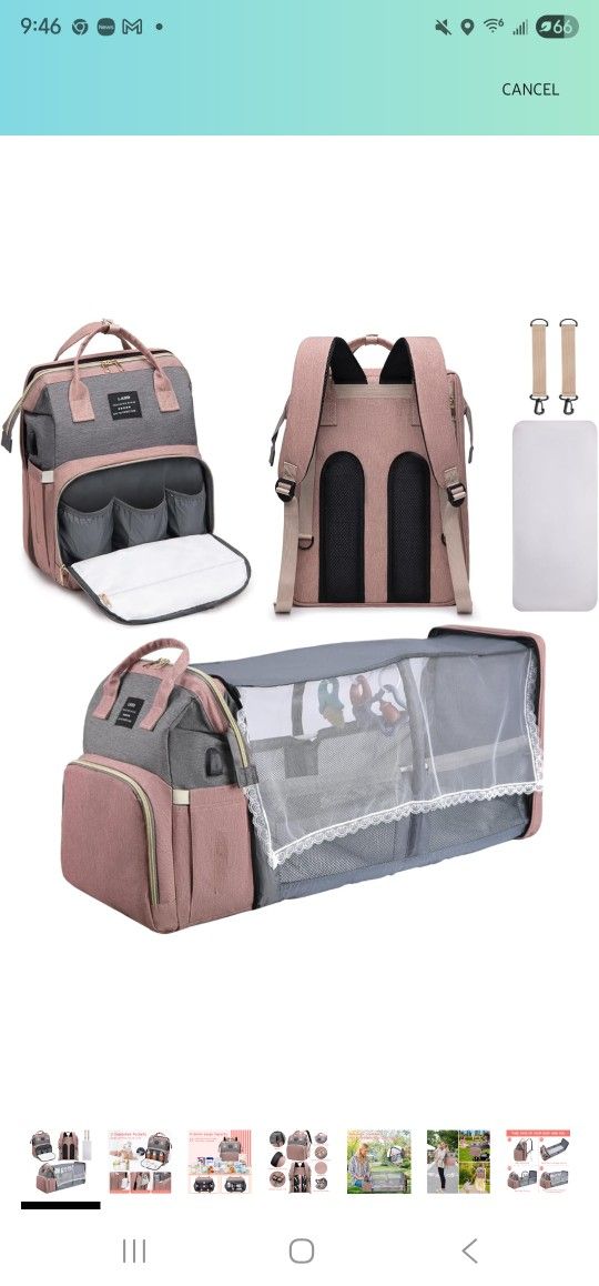 Multifunctional Diaper Bag Backpack