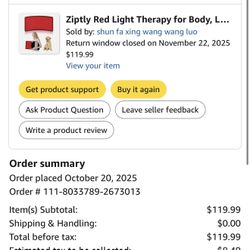 Red Light Therapy Pad/ Almohadilla De Terapia De Luz Roja 