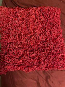 Red through pillow