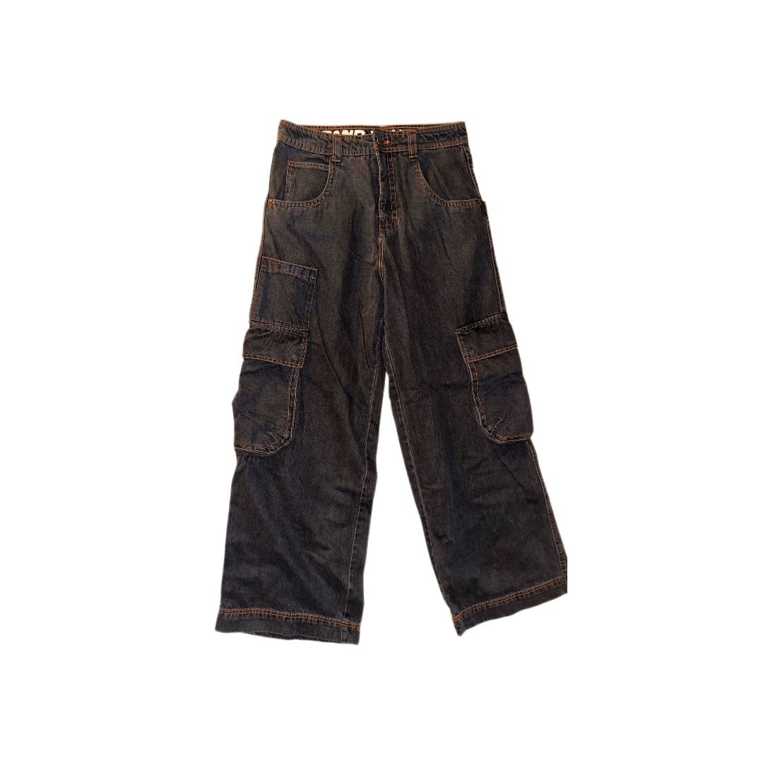 A.LAB Mega Overheat Grey Cargo Denim Jeans