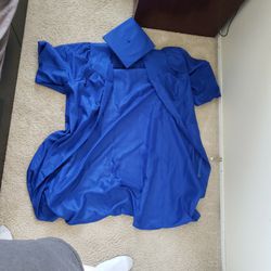 Cap and Gown Blue