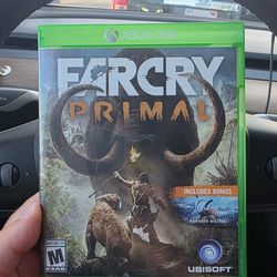 Far Cry Primal Xbox One 2016 Ubisoft Complete CIB w/ Bonus Mammoth Missions Tested