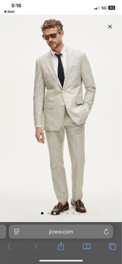 J.Crew Men's Ludlow Portuguese Cotton Suit