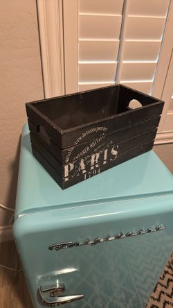 Small Wood Decorative Box Paris