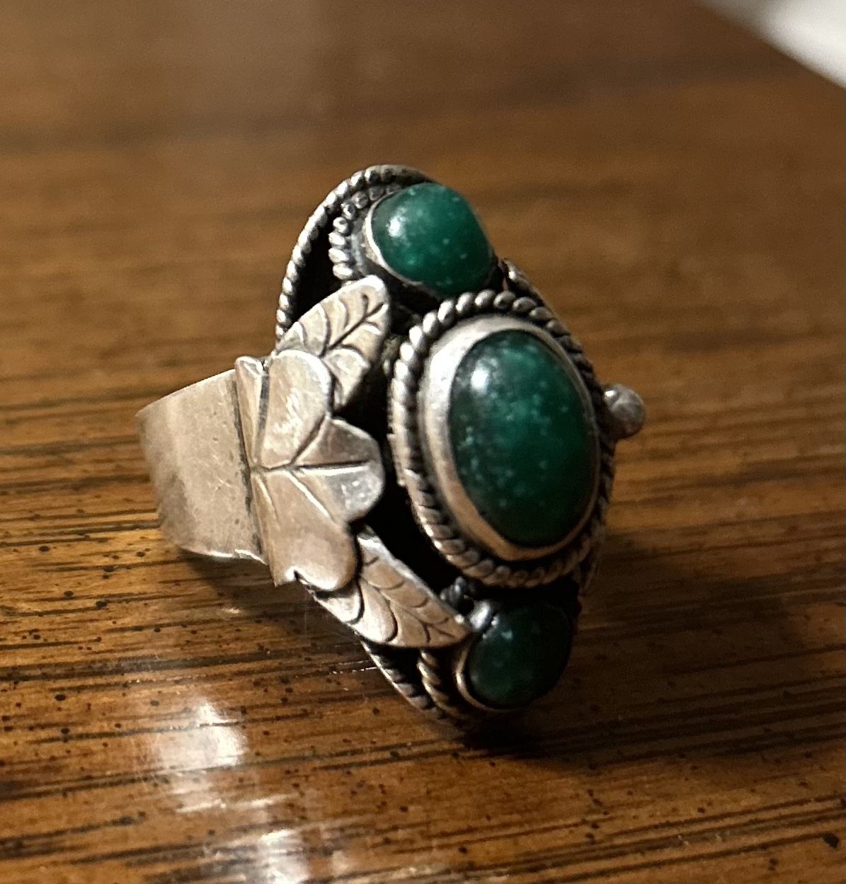 Taxco Sterling Silver Poison Ring 
