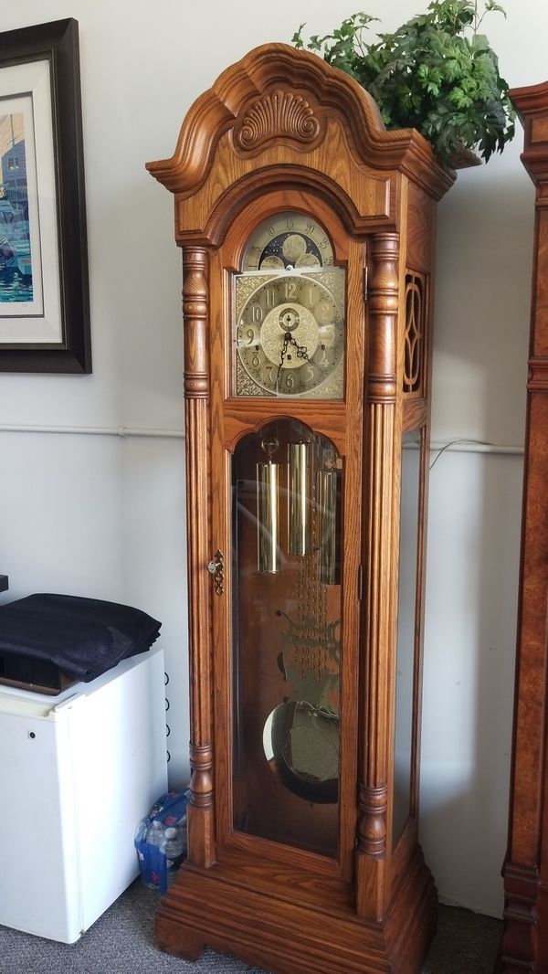 Download Sligh Solid Oak Grandfather Clock. for Sale in Newport ...