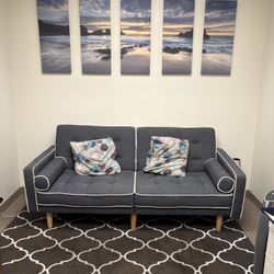 Sofa- Pillows- Rug- 5 Piece canvas Wall Art - Pick Up Anaheim - MAKE ME AN OFFER!! 