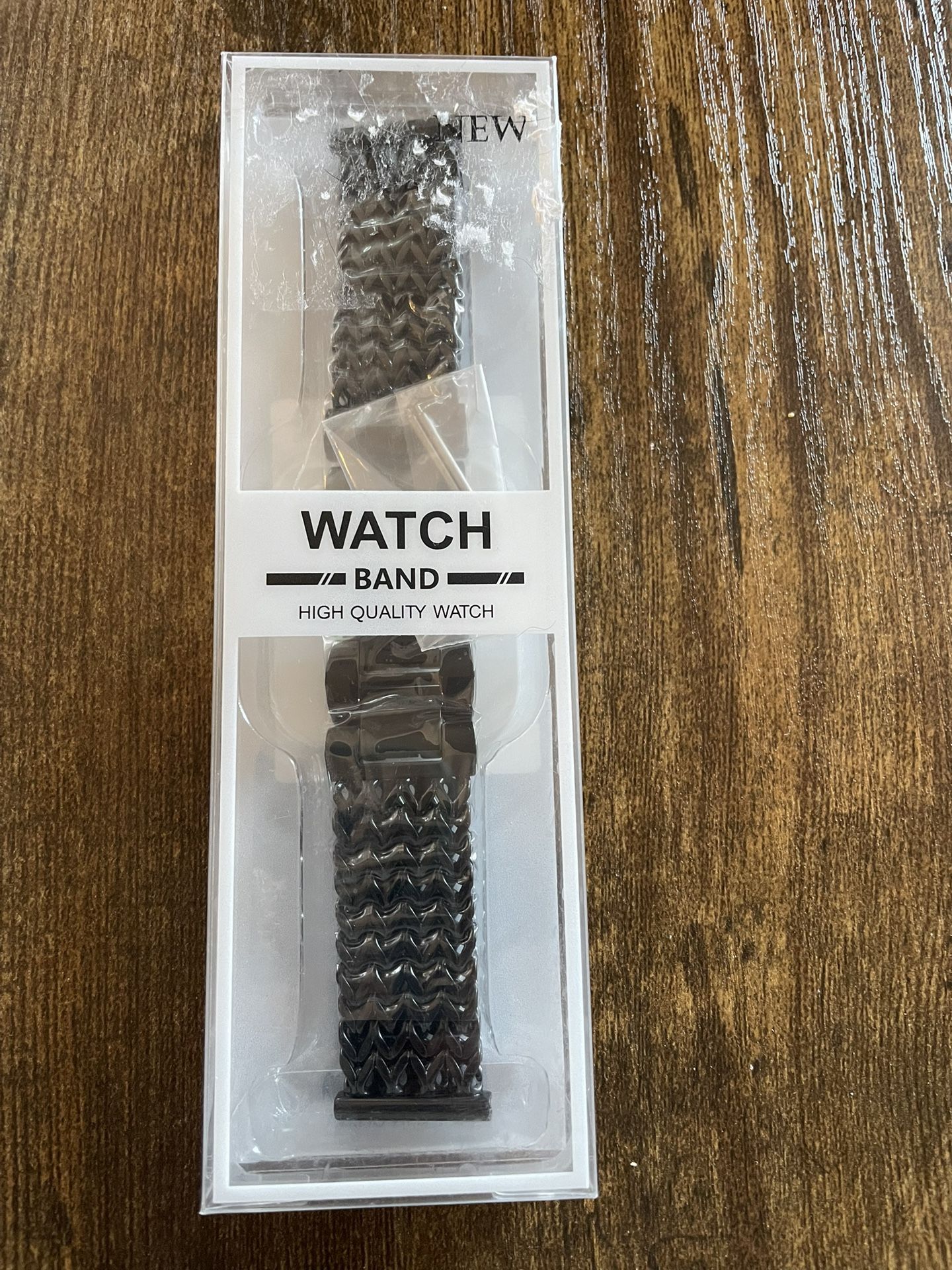 New Black Dressy metal wristband for Fitbit Versa 2/1/Lite/SE, 22m