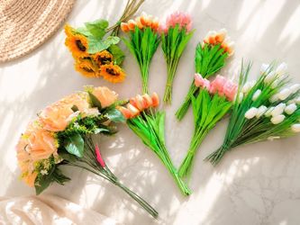 Artificial flowers bouquet- $5 each