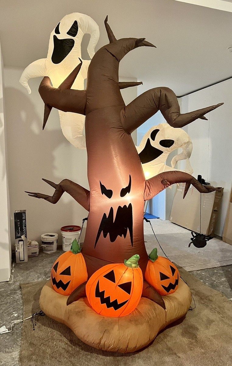 6 ft. Prelit Ghost and Pumpkin Inflatable