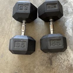 Pair Of 85 Lb. Dumbbells