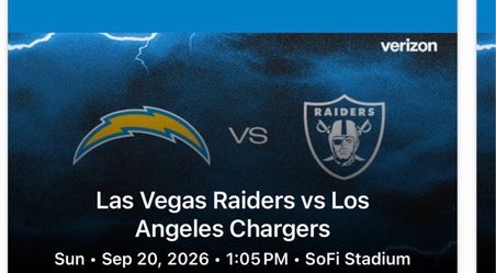 Raiders @ Chargers