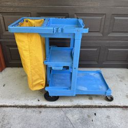 Janitor Custodian Housekeeper Shop Cart