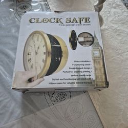 Clock Safe-- With Hidden Compartments