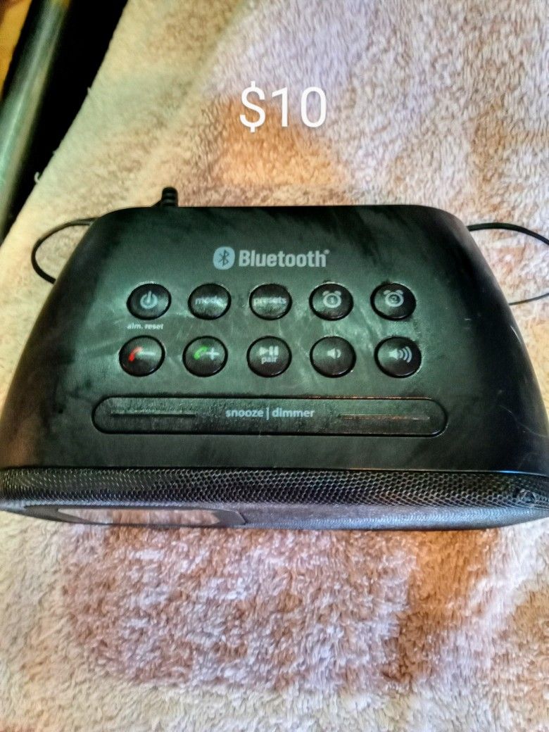 Bluetooth Alarm Clock Radio Speaker