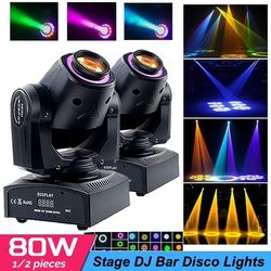 2 spot moving head  80 watts led ring stage lights