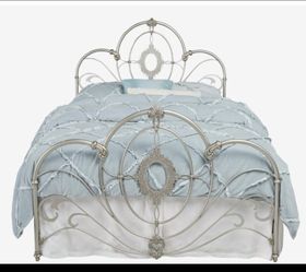 Enchanted Silver Full Metal Bed Frame