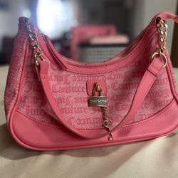 Juicy Couture Locket Shoulder Bag - Hot Pink