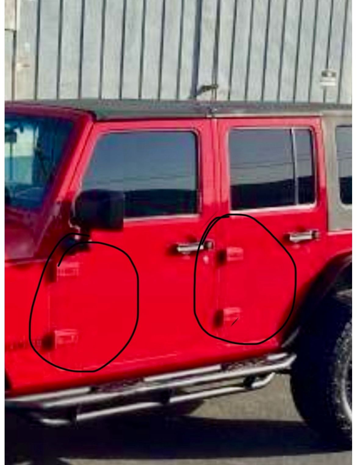 Accessories For Jeep Wrangler 4 Doors. Gray Color