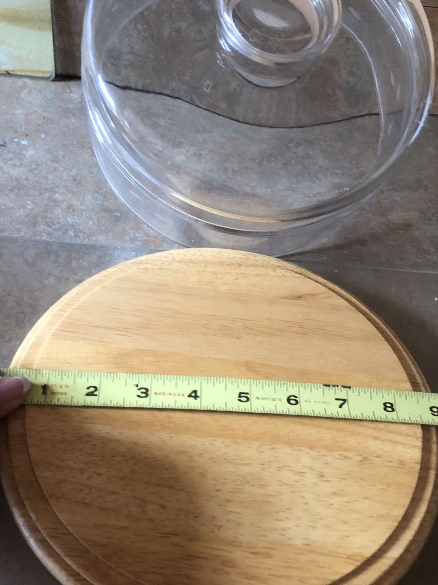 Princess house domed cheese board brand new