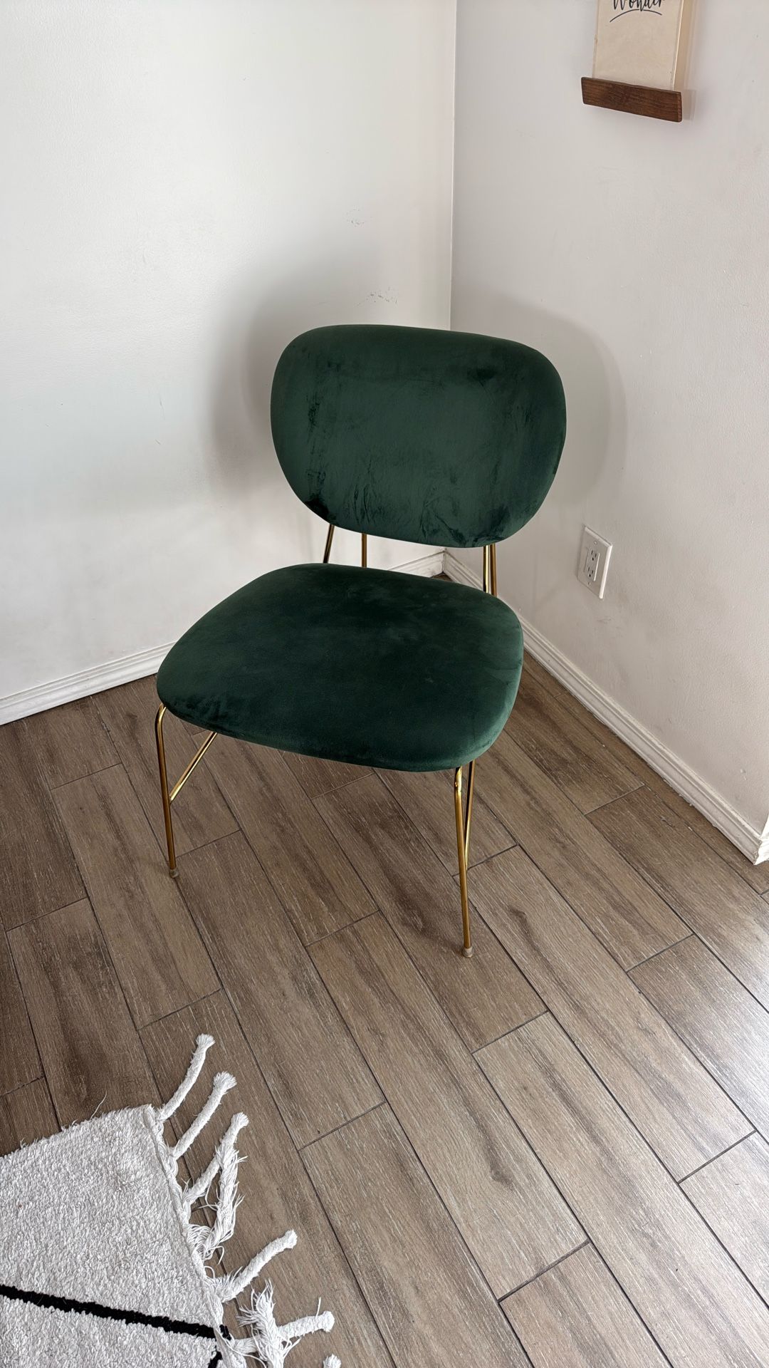 Gold And Green Mid Century Modern Chair